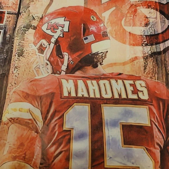 Kansas City Pat Mahomes Canvas Poster - Picture 2 of 3